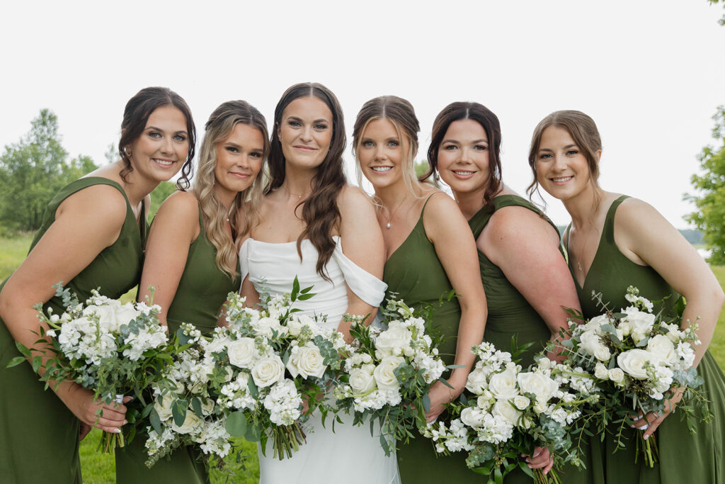 bridesmaids at homestead 1880 in Ottawa, ON.