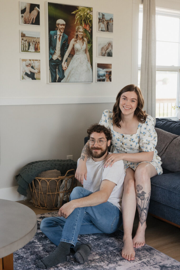 couples in home session in Westmeath, Ontario