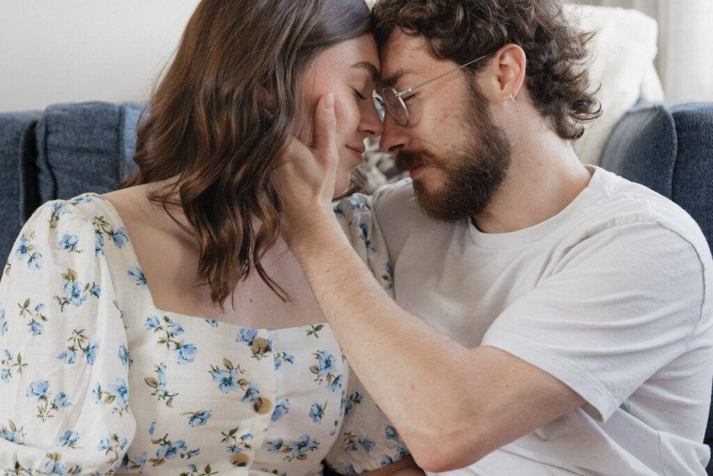 couples in home session in Westmeath, Ontario