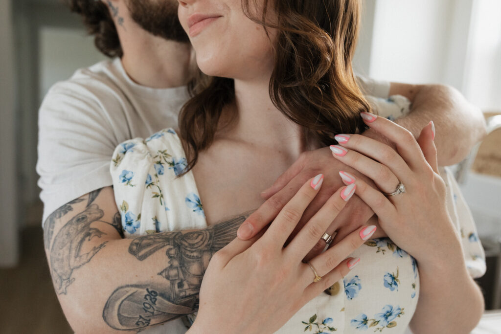 couples in home session in Westmeath, Ontario