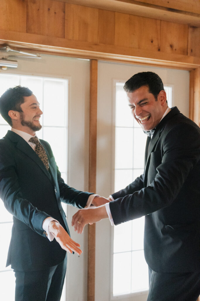 groom and groomsmen photo at The Herb Garden in Almonte, ON
