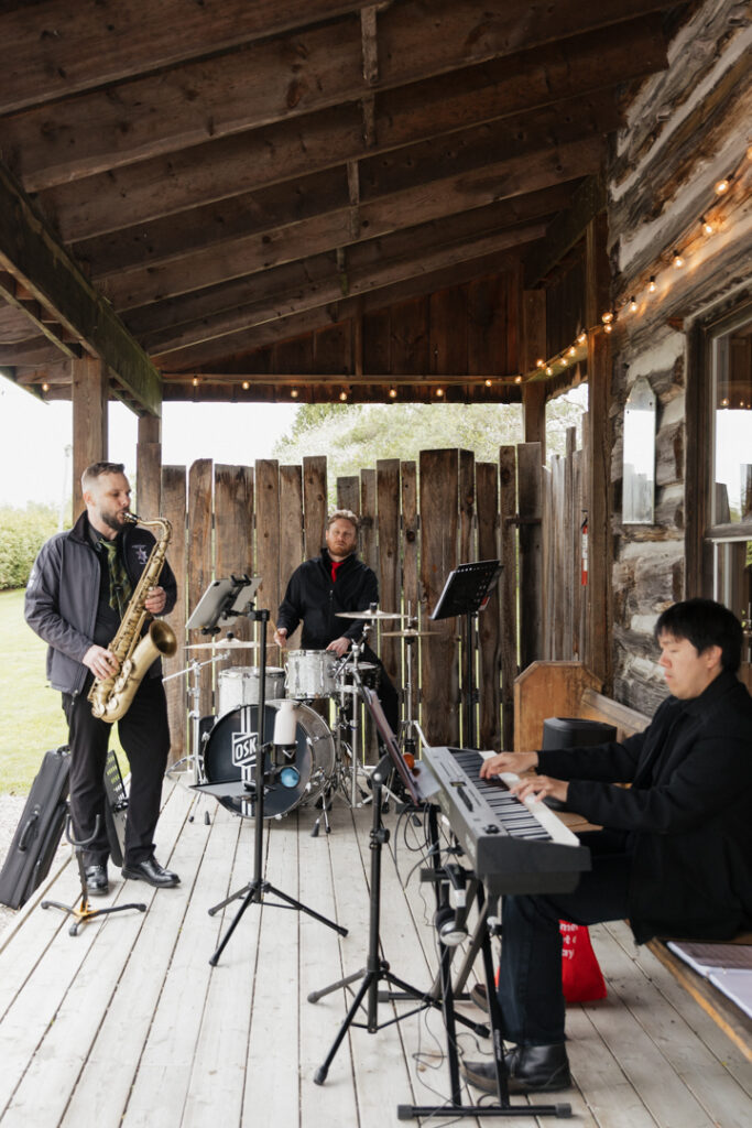 Band playing at the Herb Garden in Almonte, ON.
